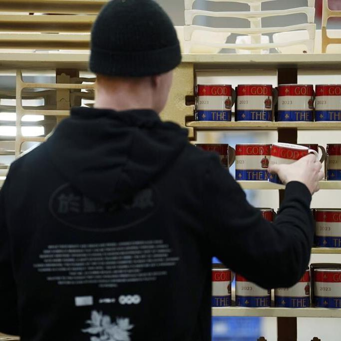 UK china maker rolls out souvenirs for king's May coronation